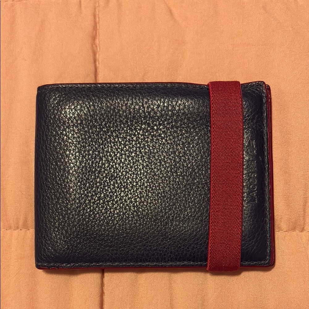 Lacoste Blue and Red Wallet